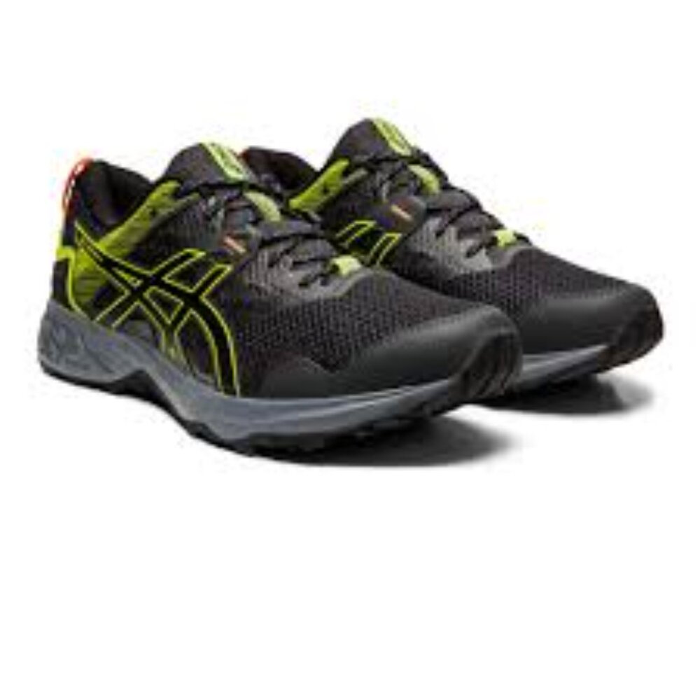 Asics Women's Black Neon Gel-Sonoma 5 Mesh Athletic Trail Running Shoes Size 8.5